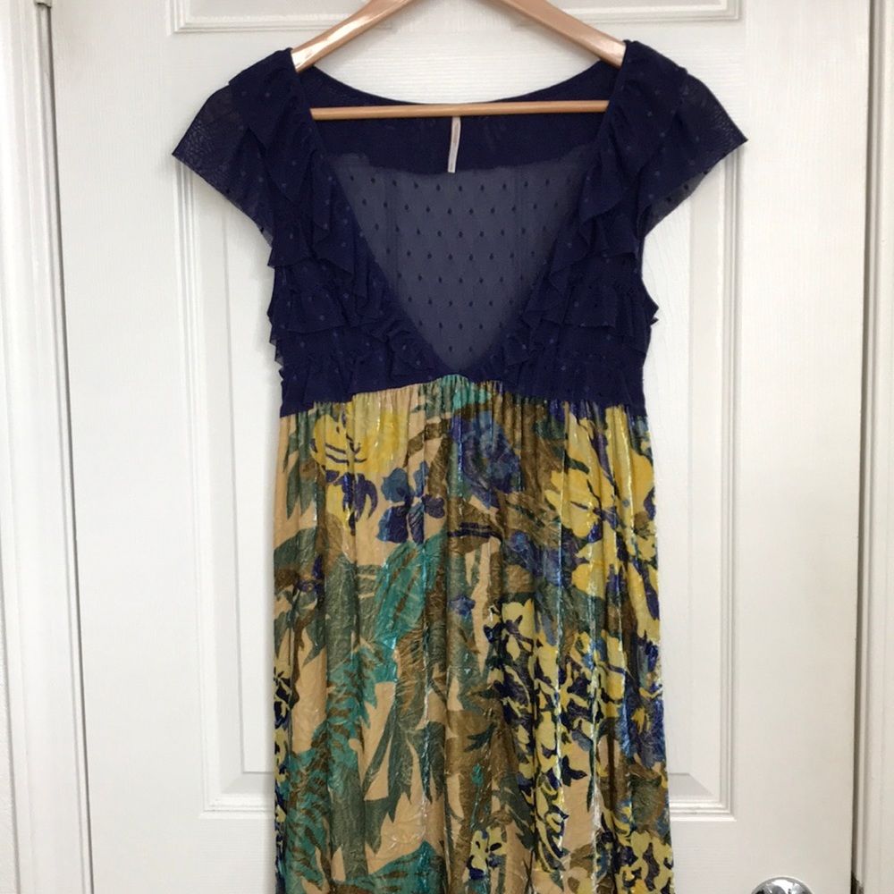 Free People velvet tunic Boho